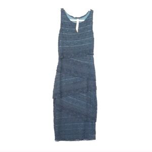 Bailey 44 Anthropologie stretchy lacy teal dress